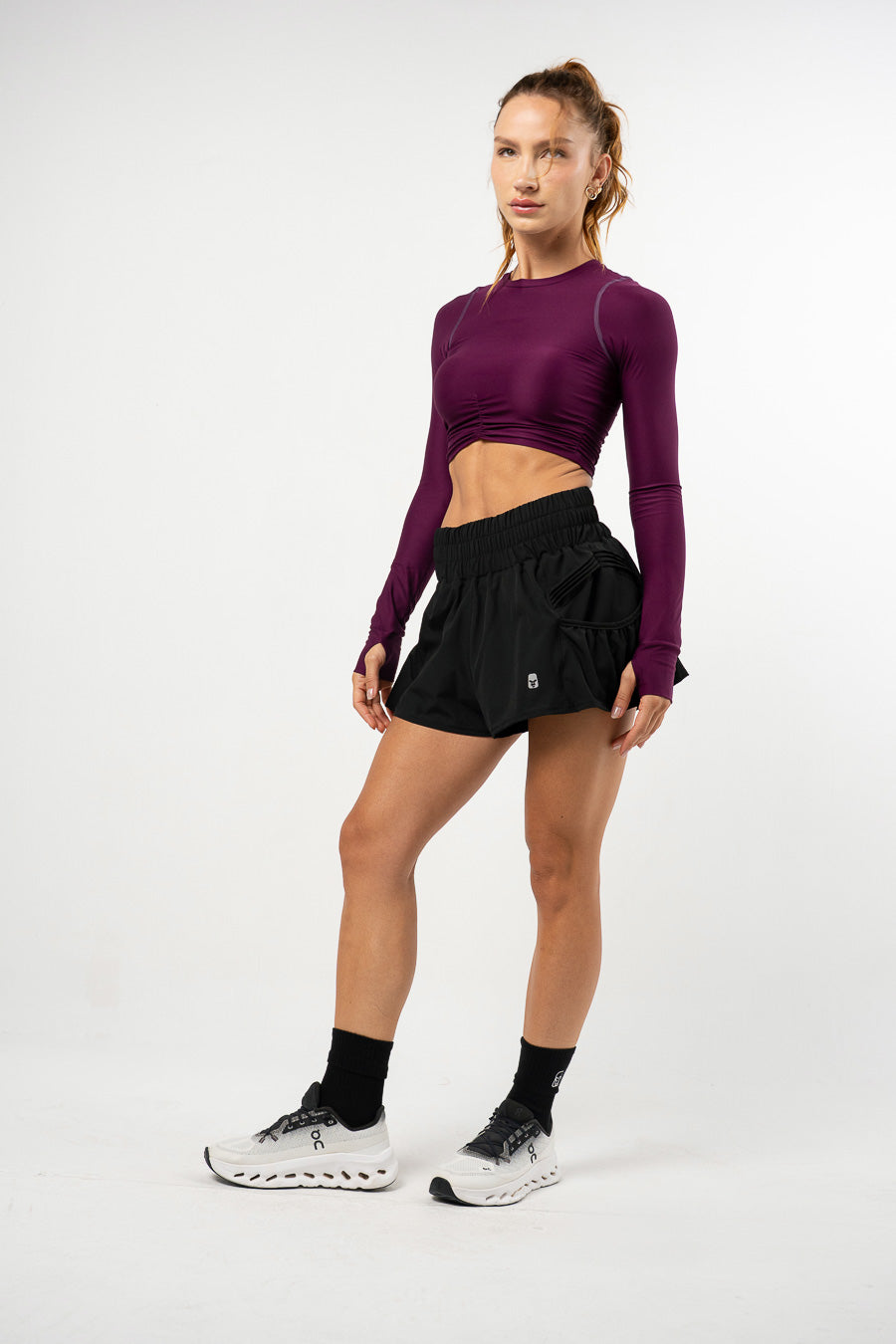 Retro Rush Long Sleeve Top Berenjena