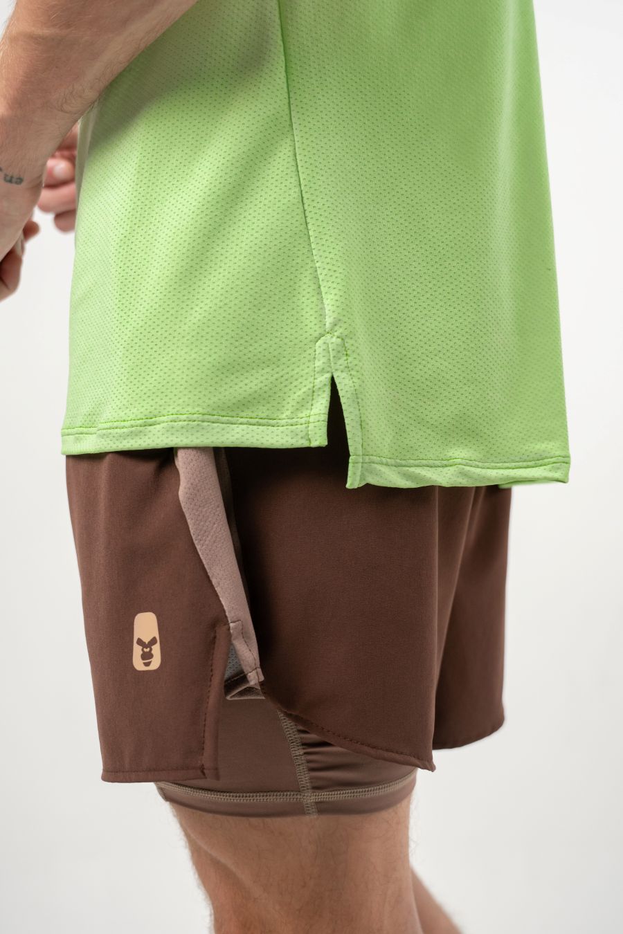 Esqueleto Running Neon Green