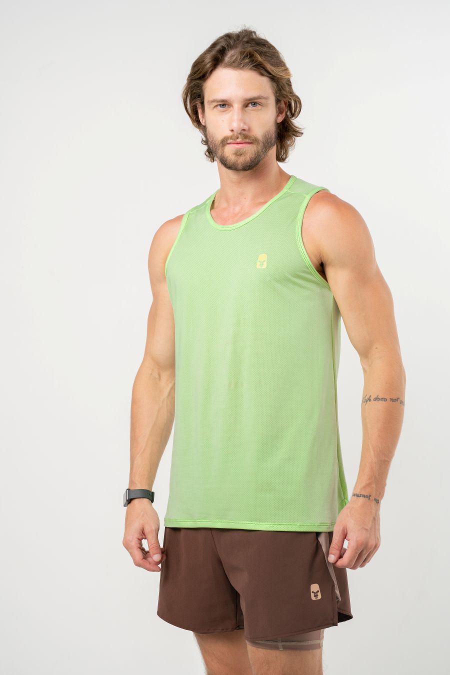 Esqueleto Running Neon Green