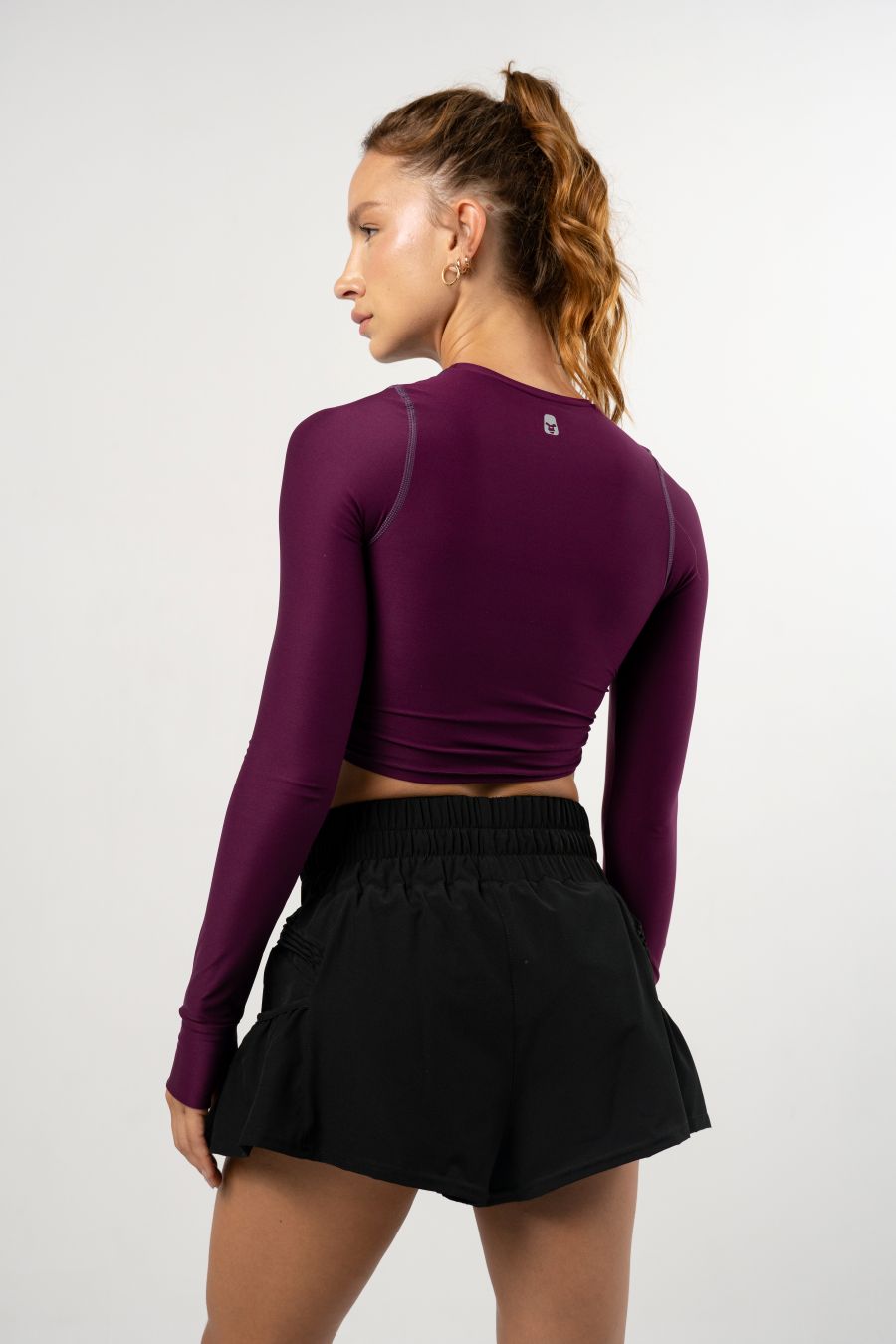 Retro Rush Long Sleeve Top Berenjena