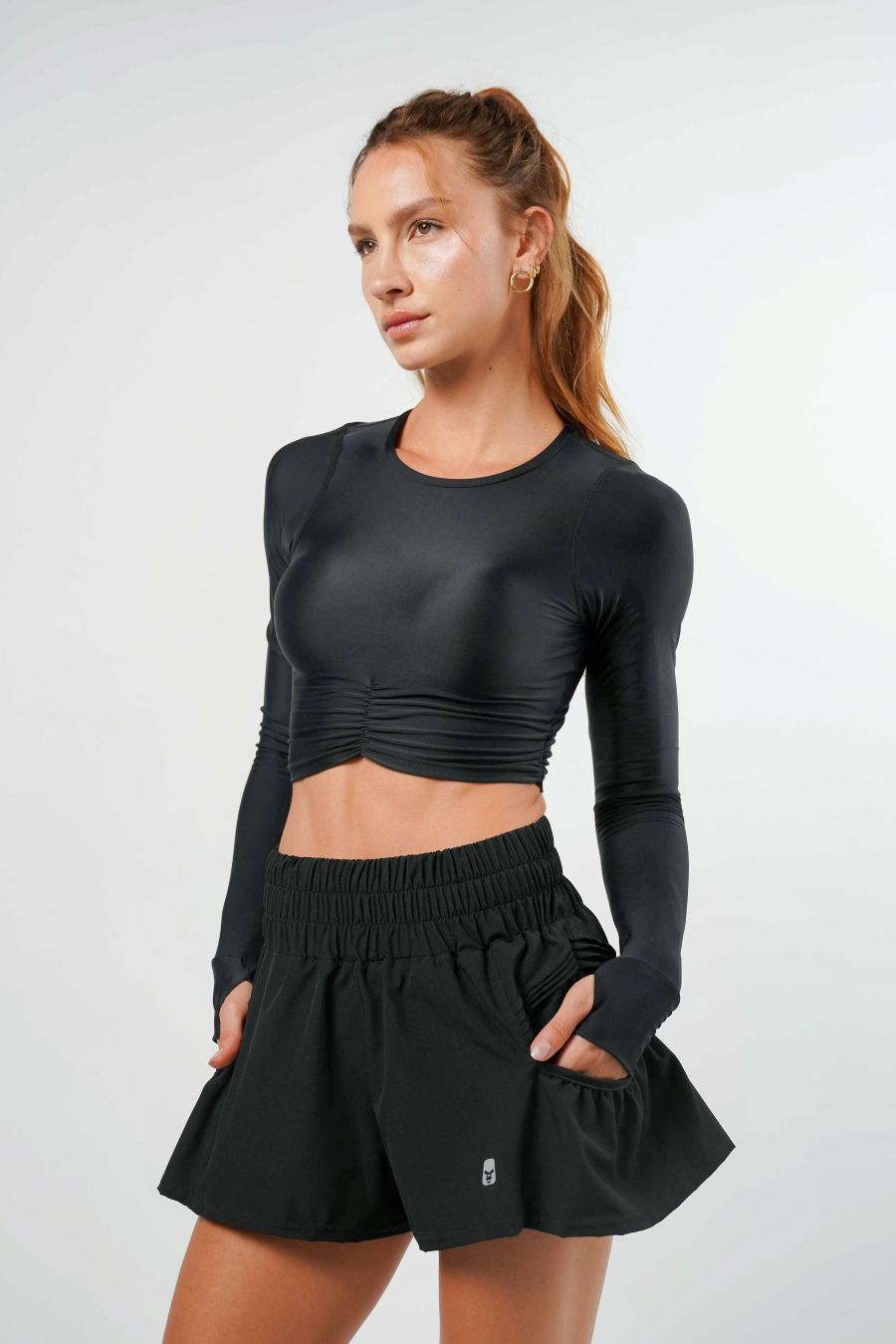 Retro Rush Long Sleeve Top Negro